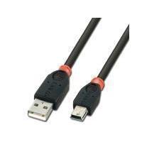 7.5m USB 2.0 Cable, Type A to mini B, Black