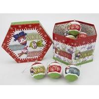 75mm 14 Piece Hope, Joy & Noel Bauble Box Set