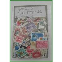 750 world stamps all different