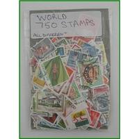 750 world stamps all different