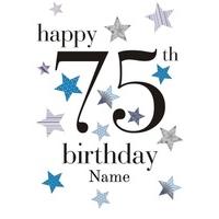75th blue star | seventy fifth age card