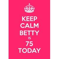 75th Pink | Seventy Fifth Birthday Card