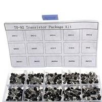 750pcs 15KindsX50pcs TO-92 Transistor Kit retail box (A1015, C945, C1815, S8050, S9012, 2N2222 ...)