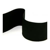 75mm Flat Value Elastic Black