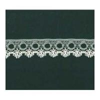 75mm Flat Nylon Lace Trimming Cream