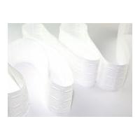 75mm Touch & Close Pleat Curtain Tape White