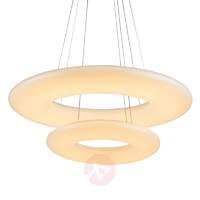 75 cm diameter - double ring hanging light Kaci