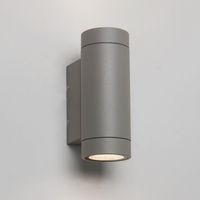 7585 Dartmouth Twin Exterior LED Wall Light in Silver Finish