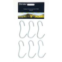 75mm pack of 6 galvanised steel hanging hooks