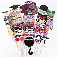 76 Pcs Party Photo Booth Props Holiday Decorations Party MasksCool For Wedding Party Graduation Birthdays