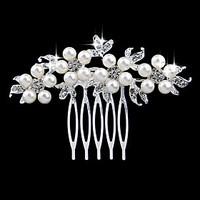 77cm Hair Combs with Pearl Crystal for Lady Wedding Party
