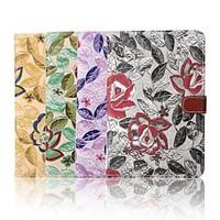 7.9 Inch Embroidery Pattern Canvas Wallet Leather Case with Stand for iPad Mini 4