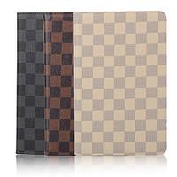 79 inch grid pattern high quality pu leather case for ipad mini 4assor ...