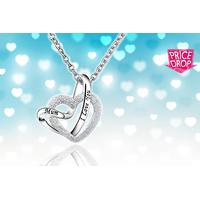 £7.99 instead of £49 for an I Love You Mum heart pendant necklace from Your Ideal Gift - save 84%