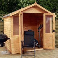 7ft x 5ft traditional double door summerhouse waltons