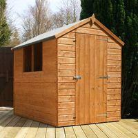 7ft x 5ft Tongue and Groove Apex Wooden Shed | Waltons