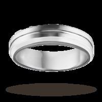 7mm gents matte and polished wedding ring in cobalt - Ring Size Z7