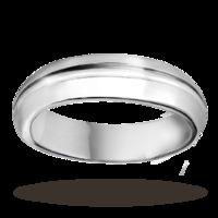 7mm gents matte & polished fancy cobalt wedding ring