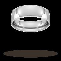 7mm traditional court heavy wedding ring in sterling silver ring size  ...