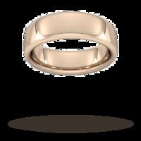 7mm Slight Court Extra Heavy Wedding Ring In 9 Carat Rose Gold - Ring Size U