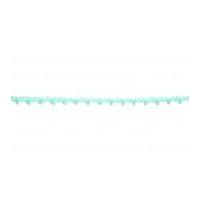 7mm essential trimmings pom pom trimming light blue