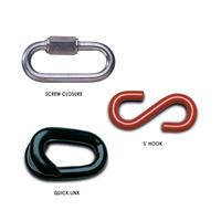 7mm red plastic coated galvanised steel s hook connecting link