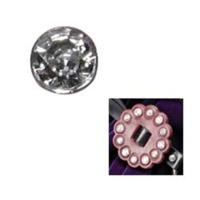 7mm clear 10 pack of crystal rivets