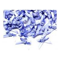 7mm Ribbon Bow With Rose Lupin