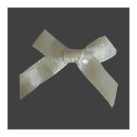 7mm Berisford Ribbon Bows 28 Antique White