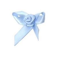 7mm Berisford Ribbon Rose Centred Bows 307 Bluebell