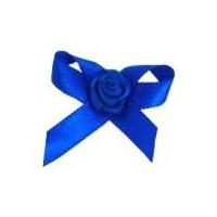 7mm berisford ribbon rose centred bows 352 electric blue