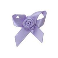 7mm Berisford Ribbon Rose Centred Bows 430 Light Orchid