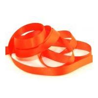 7mm Berisford Double Faced Satin Ribbon 42 Orange Delight