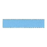 7mm berisford silver metallic edge satin ribbon 76 cornflower