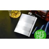 7Oz Stainless Steel Hip Flask - Free P&P