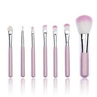 7Pcs Professional Pink Makeup Brushes Tool Soft Cosmetics Powder Eyeshadow Set