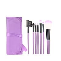 7pcs violet makeup brush set blush brush eyeshadow brush eyeliner brus ...