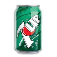 7UP 330ml Regular Soft Drink Can 1 x Pack of 24 Cans 203388
