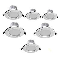 7W LED Downlights Recessed Retrofit 15 SMD 5630 700 lm Warm White / Cool White Decorative AC 85-265 V 6 pcs