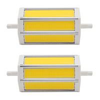 7W R7S COB SMD 118mm LED Energy Saving Light Instead of Floodlight Lamp AC85-265V 110V-240V (2 Pieces)