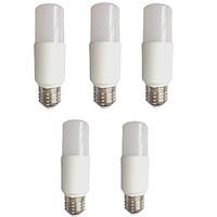 7W E26/E27 LED Globe Bulbs T 6 SMD 2835 630 lm Warm White Cool White Decorative AC 220-240 V 5 pcs