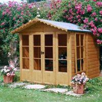 7x7 kensington shiplap timber summerhouse base included