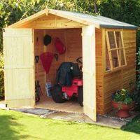 7X7 Alderney Apex Shiplap Wooden Shed