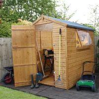 7X5 Apex Shiplap+ Wooden Shed with Assembly Service Base Included