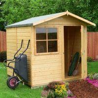 7X7 Abri Apex Shiplap Wooden Shed