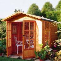 7X7 Buckingham Shiplap Timber Summerhouse with Assembly Service