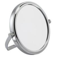 7x magnification chrome travel mirror