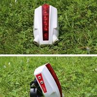 8 Modes 3 Patterns Intelligent Bicycle Laser Tail Rear LED Light Wireless Braking Warning Lamp Logo Projection Version