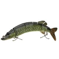 8 20cm 66g lifelike multi jointed 8 segement pike muskie fishing lure  ...