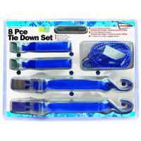 8 piece Tie Down Kit with Luggage Elastics